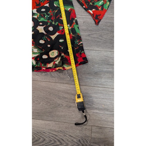 JMB Collection 3X Blouse Tunic Art To Wear Colorful Sheer Slv Flowy Art Teacher - Picture 5 of 6